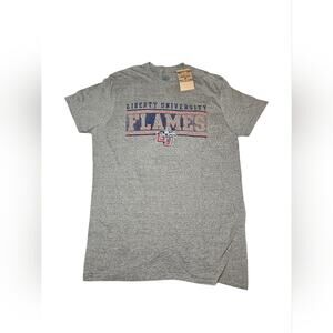 NWT Mens Large Liberty University Rivalry Threads Heather Gray Short Sleeve Tee